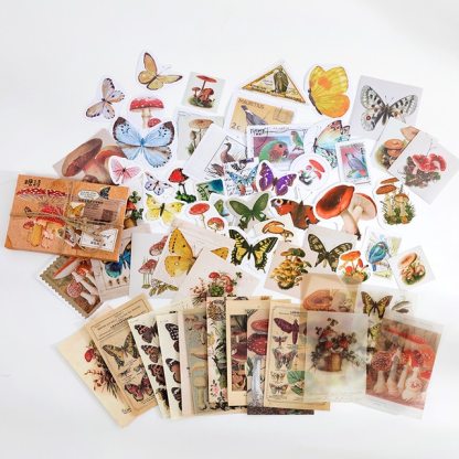 60pcs/boxed Vintage Boxed Stickers for Scrapbooking-JournalTale