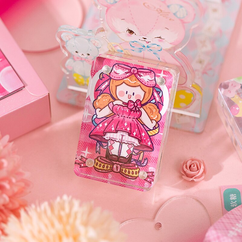 15pcs/lot Cute Sticker Guka Set Lovely Girl Adhensive Labels-JournalTale
