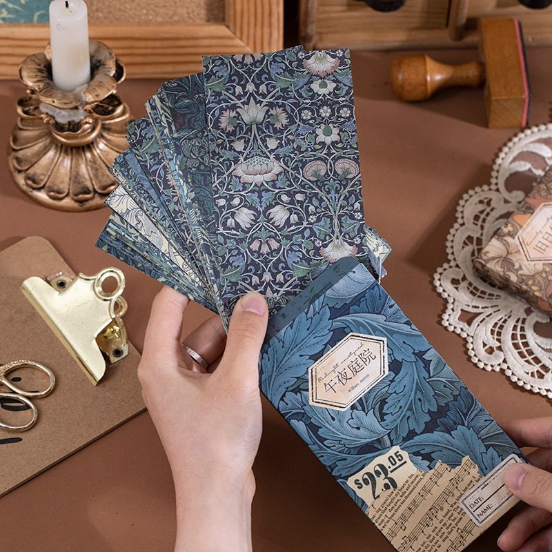 60pcs Vintage Floral Scrapbooking Decor Papers-JournalTale