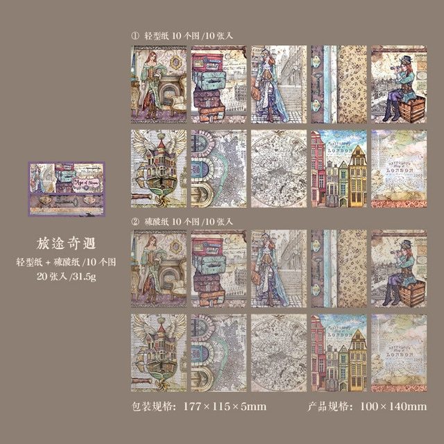 20pcs/lot Memo Pads Material Paper-JournalTale