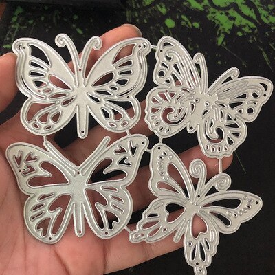4PCS Butterfly Metal Cutting Dies for DIY Scrapbooking Making-JournalTale