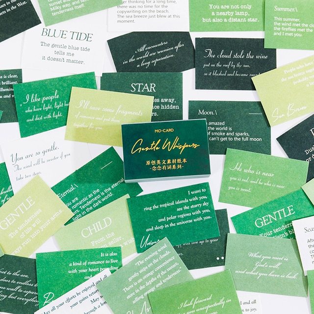 100pcs/pack Words Paper Junk Journal Supplies DIY Scrapbooking-JournalTale
