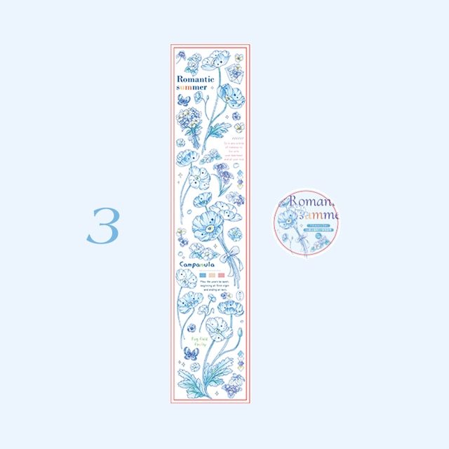Small fresh plant flower decoration PET tape-JournalTale