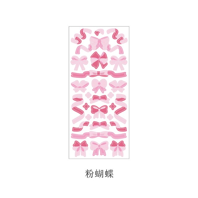 1pc Colored Ribbon Laser Stickers shanggu Colorful-JournalTale
