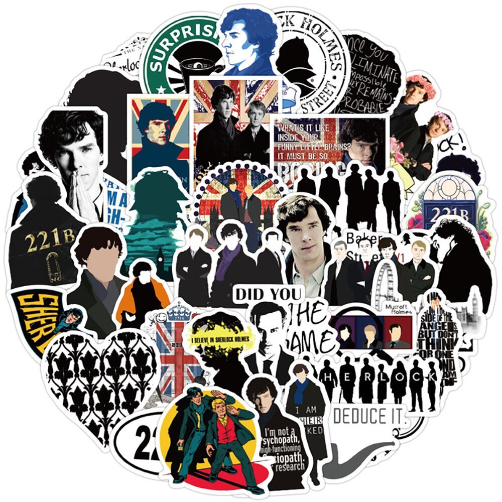 10/30/50PCS TV Show Sherlock Graffiti Stickers-JournalTale