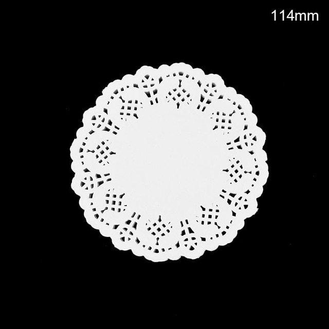 100pcs White Lace Paper DIY Box Packaging-JournalTale