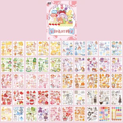 50 Unrepeated Patterns Decorative Stationery Stickers-JournalTale