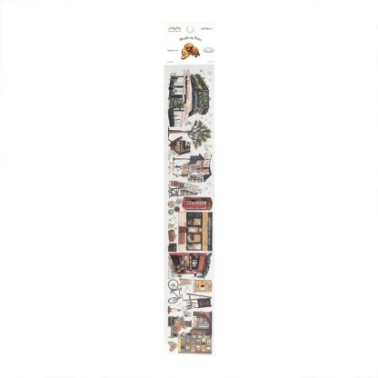 Travel Journey Memory Washi Masking Tape Coffee Shop-JournalTale