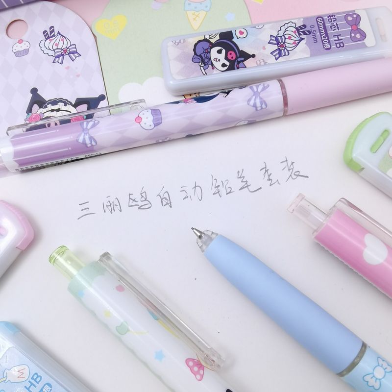 4-24pcs Sanrio Melody Kuromi Mechanical Pencil-JournalTale
