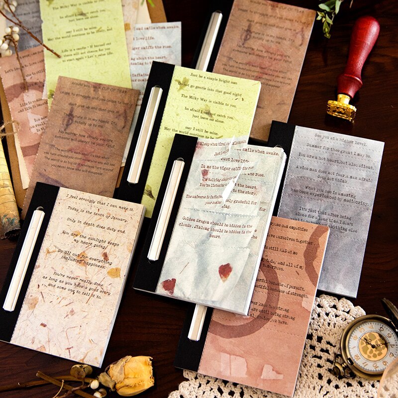 40 piece Tearable material paper English material-JournalTale