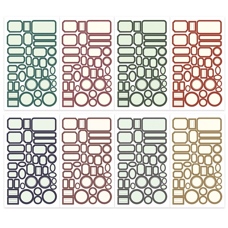 406PCS Vintage Small Talk Text Collection Stickers Scrapbooking-JournalTale