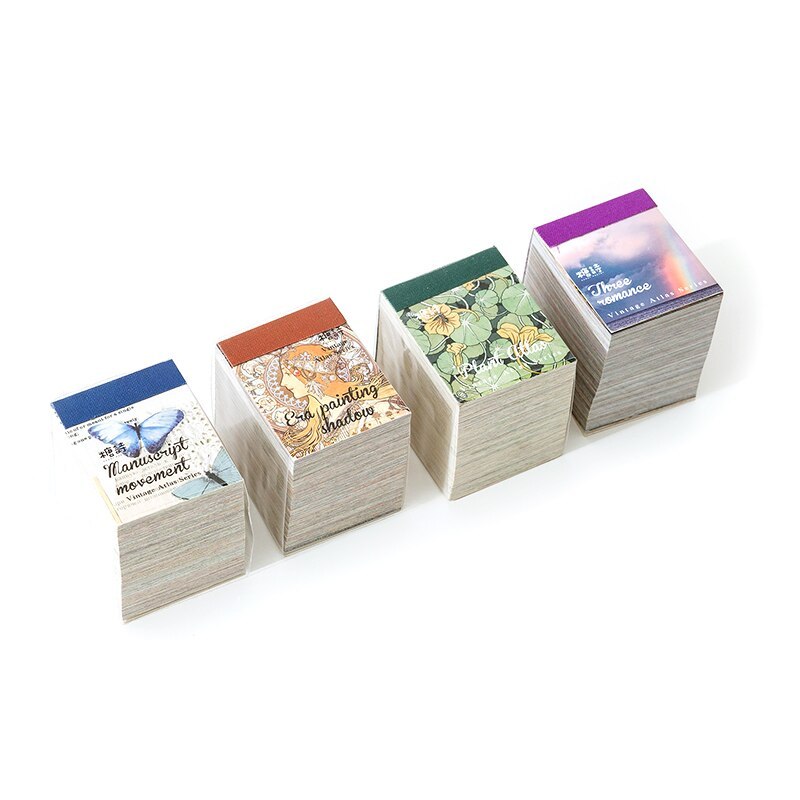 400pcs/pack Lightweight Paper Vintage Craft Paper Mini Book-JournalTale