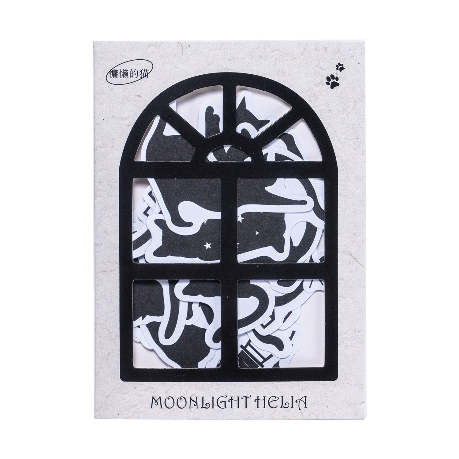 40pcs/1lot Scrapbook Sticker Moonlight Blacklia-JournalTale