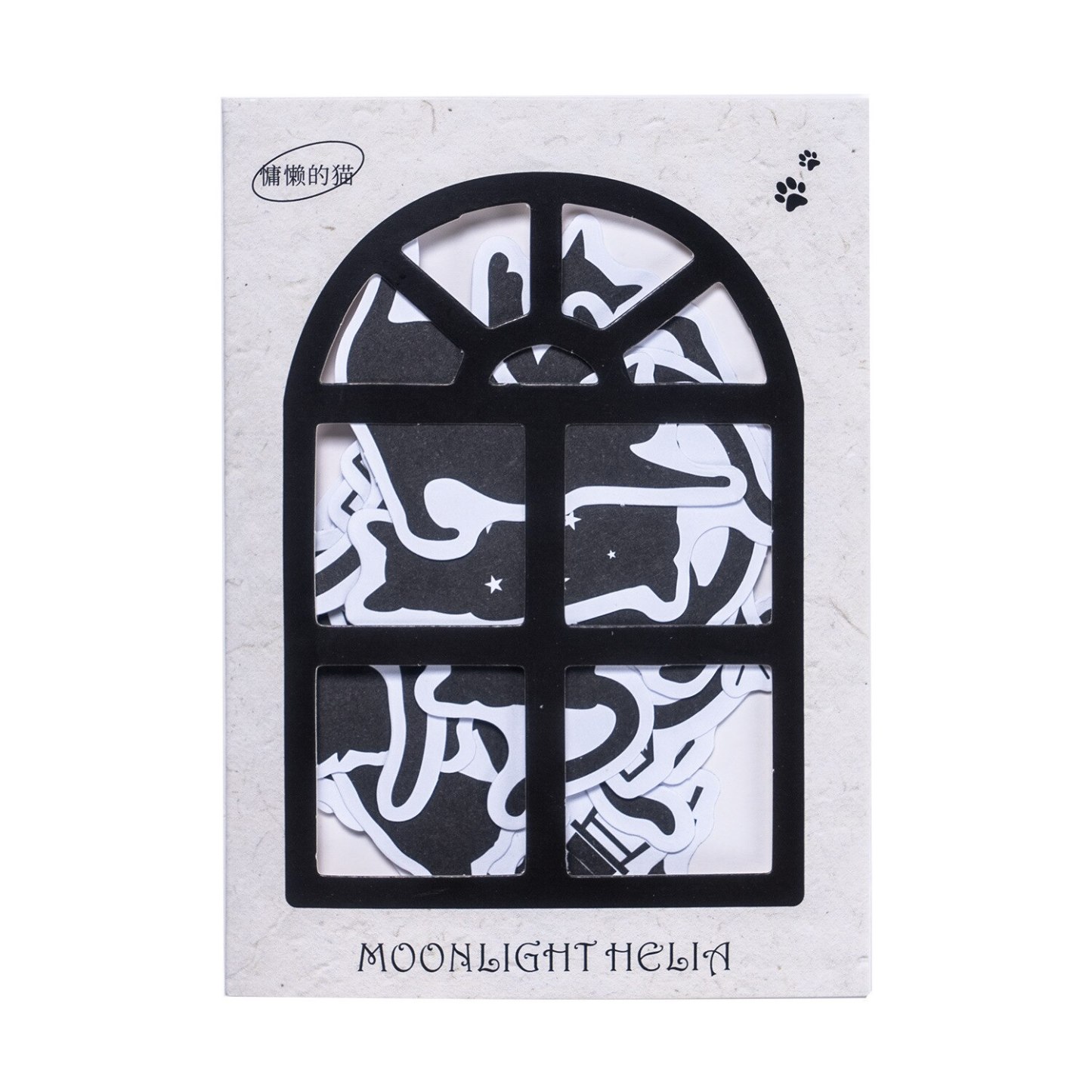 40pcs/1lot Scrapbook Sticker Moonlight Blacklia-JournalTale