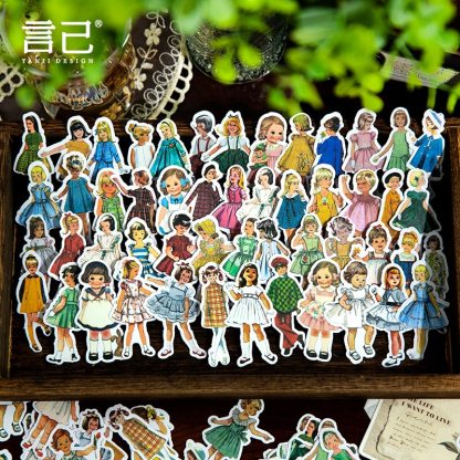 40pcs/1lot Scrapbook Sticker Pretty Kids-JournalTale