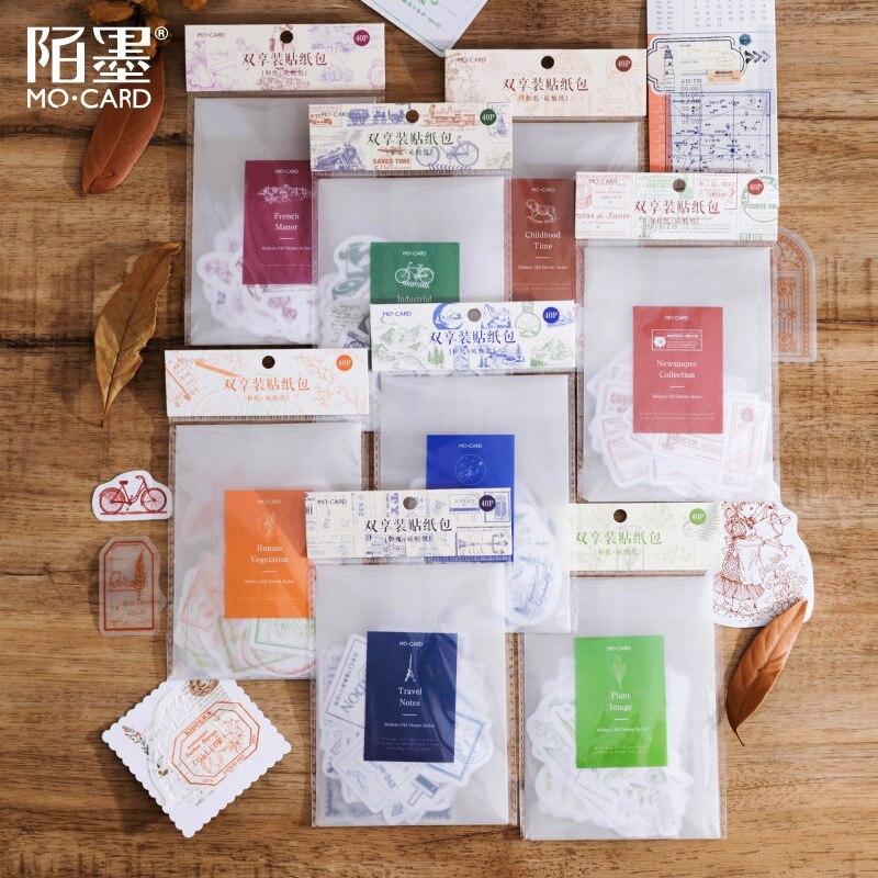 40pcs stickers Modern old dream Scrapbooking DIY-JournalTale