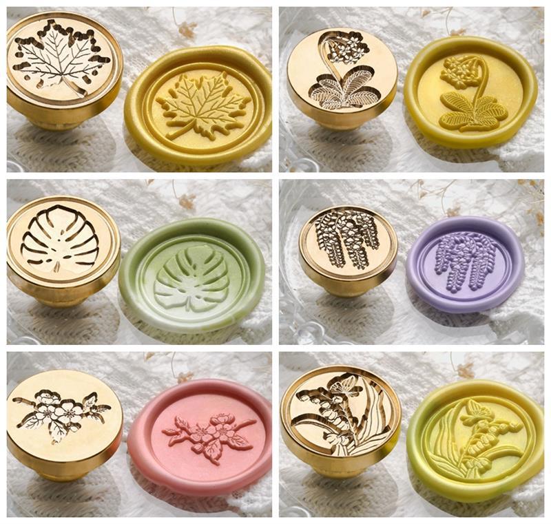 Plant Wax Seal Stamp Vintage Craft Seal Stamp-JournalTale