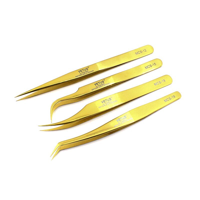 Golden colors Tweezers-JournalTale