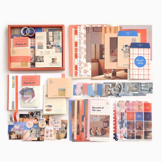 155Pcs/Set Vintage Aesthetic Stickers Collage Material Paper-JournalTale