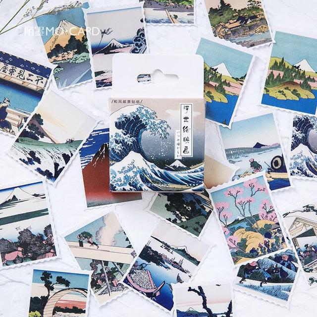 45 Pcs/pack Retro Paper Stickers Set Japanese Style-JournalTale