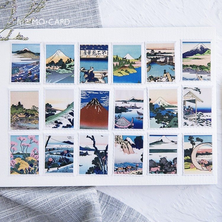 45 Pcs/pack Retro Paper Stickers Set Japanese Style-JournalTale