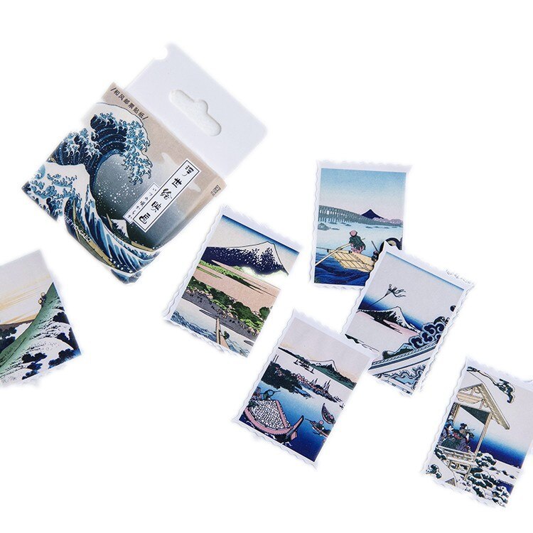 45 Pcs/pack Retro Paper Stickers Set Japanese Style-JournalTale