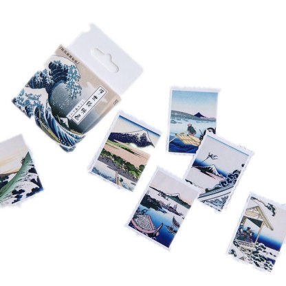 45 Pcs/pack Retro Paper Stickers Set Japanese Style-JournalTale