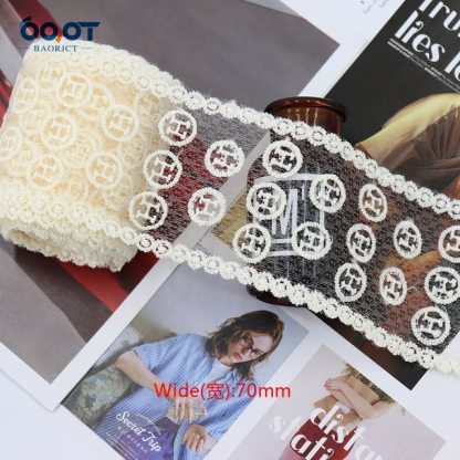 1Yards  Mesh Embroidered Lace Ribbon Materials-JournalTale