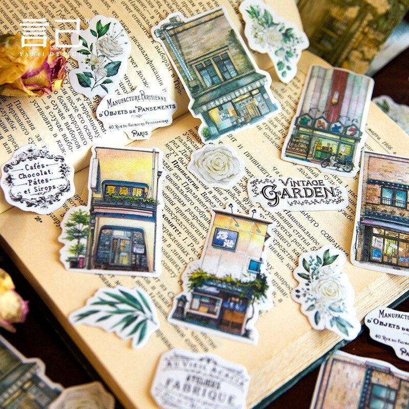 45pcs/1lot  Scrapbook Sticker Decorative Sticker-JournalTale