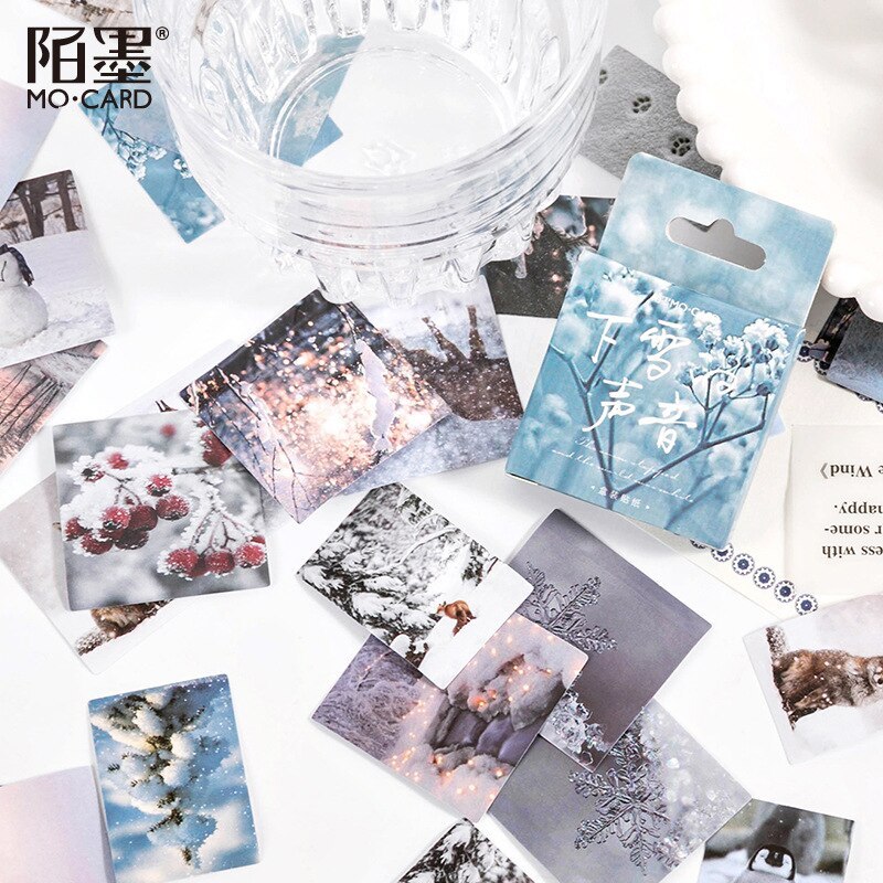 46 Pcs/pack Snow Landscape Stationery Sticker Scrapbooking-JournalTale