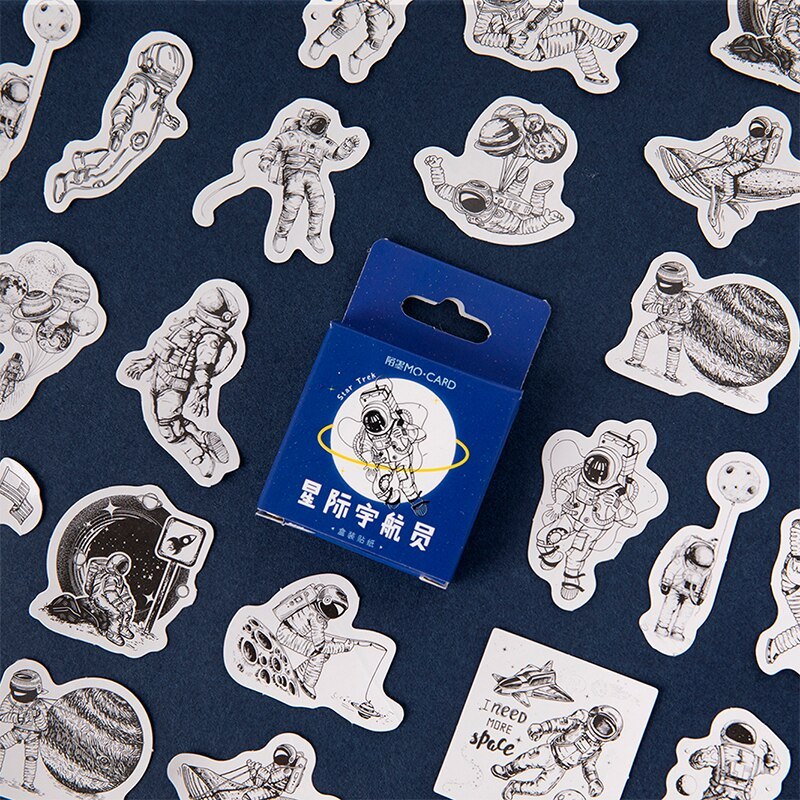 45pcs/pack Vintage Rooftop Coffee Shop Stickers Set-JournalTale