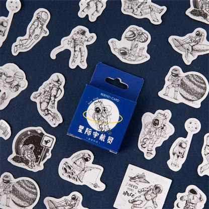45pcs/pack Vintage Rooftop Coffee Shop Stickers Set-JournalTale