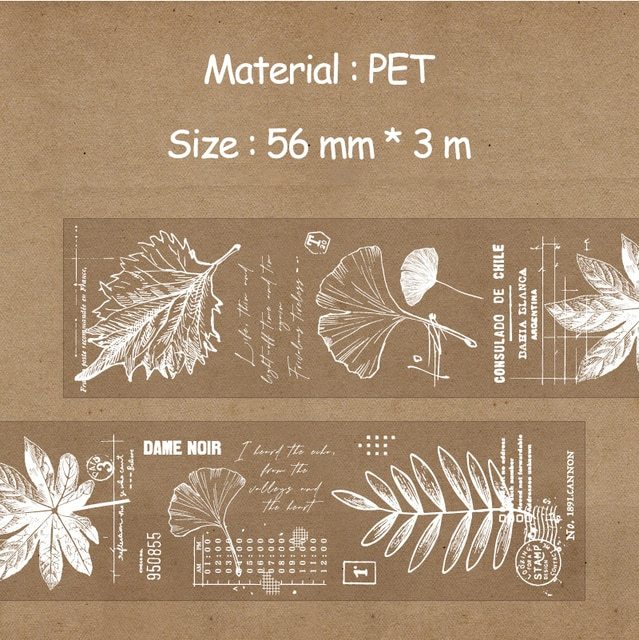 56mm*3m Flowers and Plants PET Tapes-JournalTale