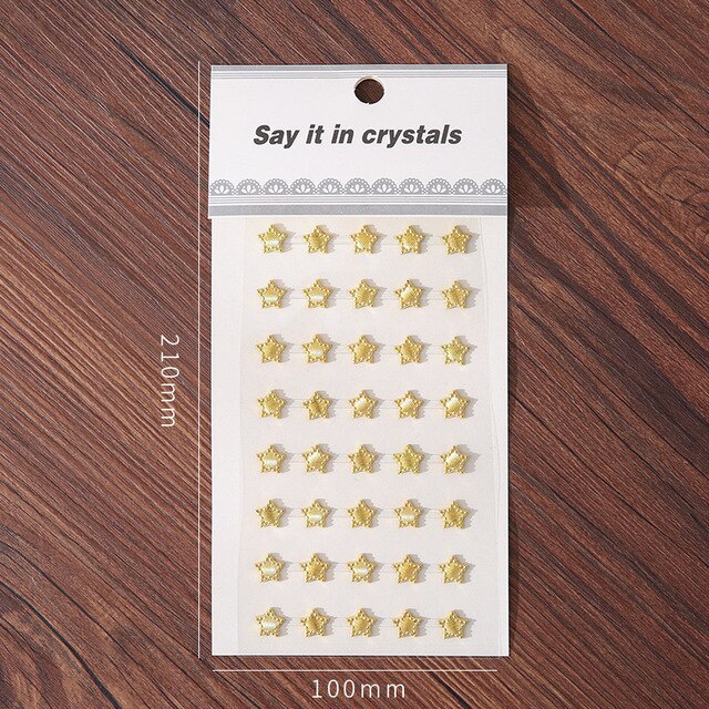 Crystal Diamond Gem Stickers 3D Acrylic Decorative Stickers-JournalTale