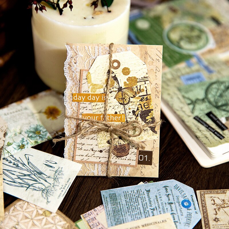 30pcs/lot Memo Pads Material Paper Background Decoration-JournalTale