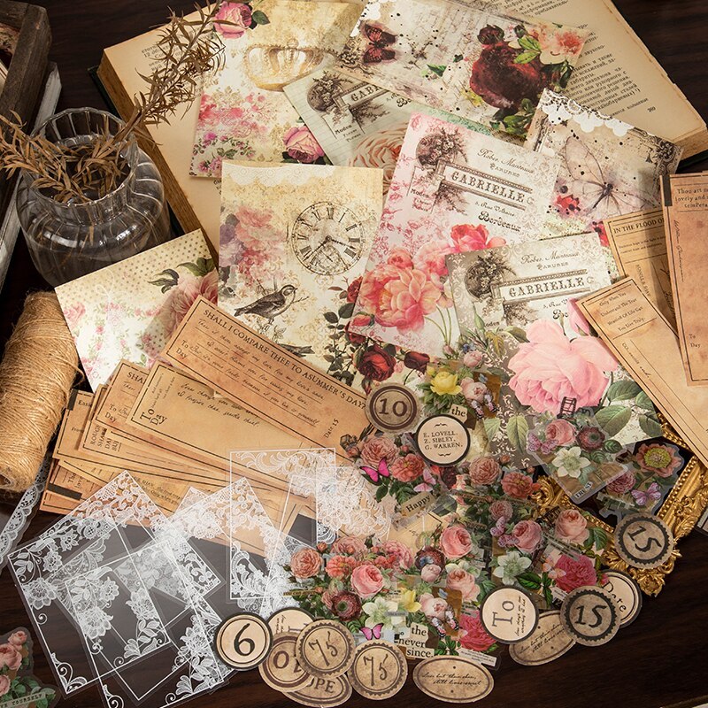 80pcs/lot Large Quantity Mixed Material Scrapbooking-JournalTale