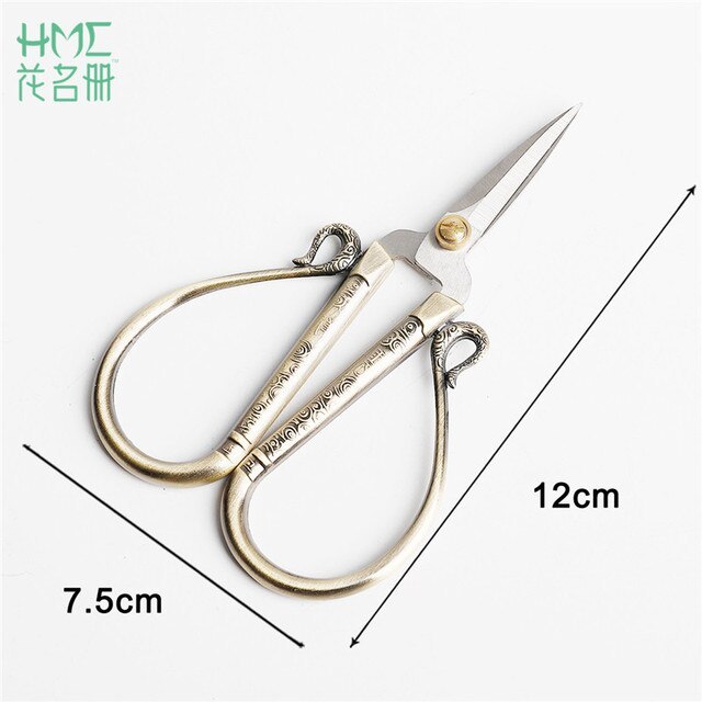 1pc/lot Durable Stainless Steel Vintage Classic Scissors-JournalTale