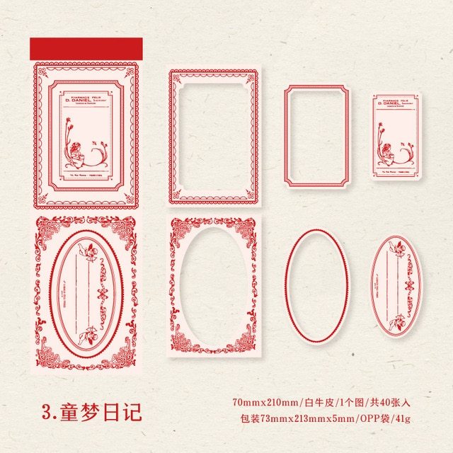30pcs/lot Memo Pads Material Paper Secret-JournalTale