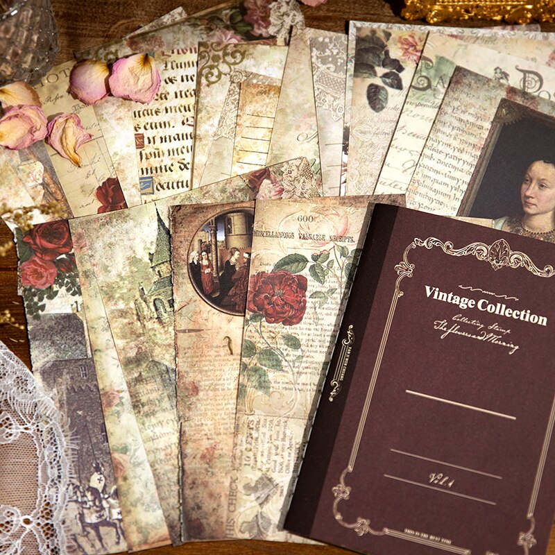 80sheets Vintage Material Paper Book Writting Paper-JournalTale