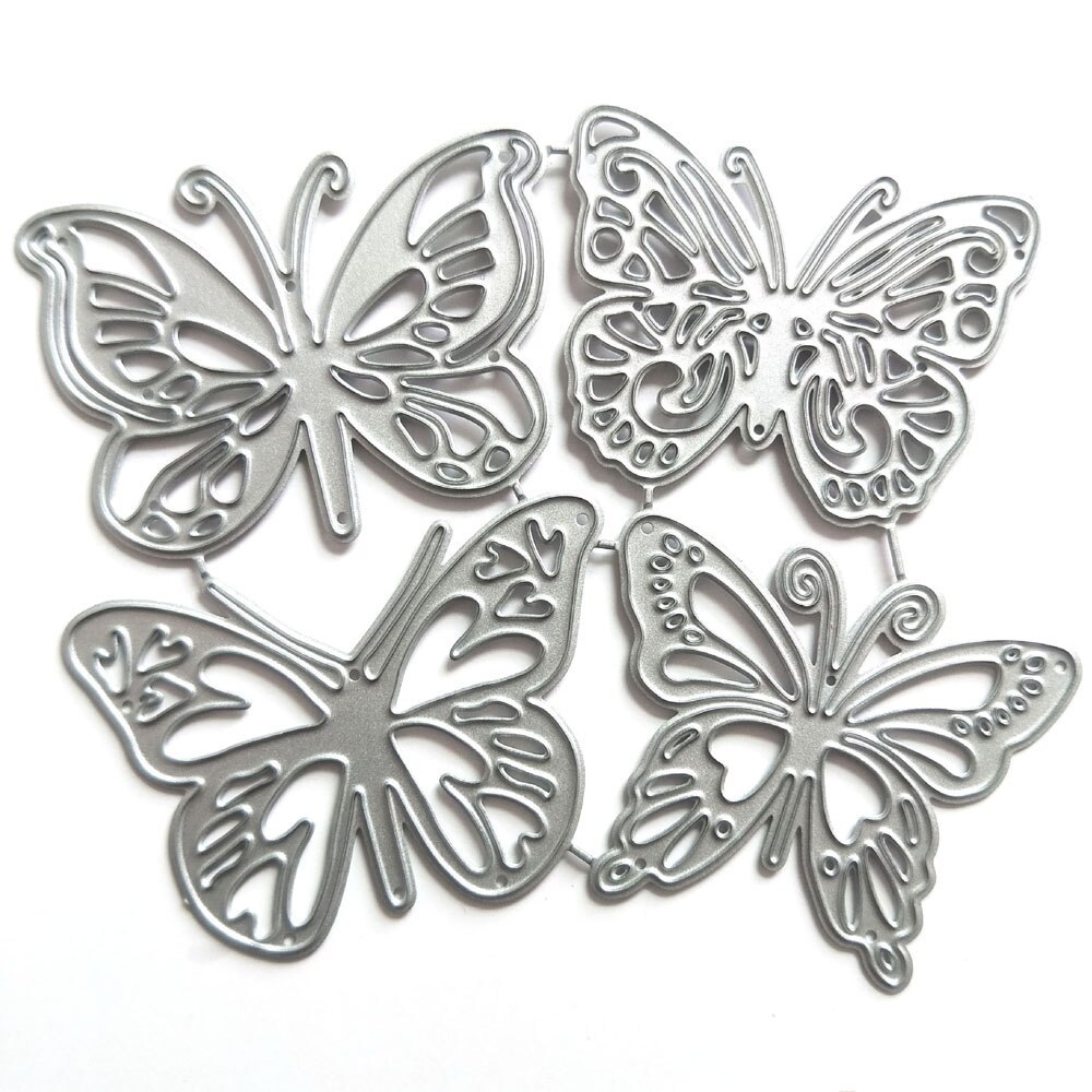 4PCS Butterfly Metal Cutting Dies for DIY Scrapbooking Making-JournalTale