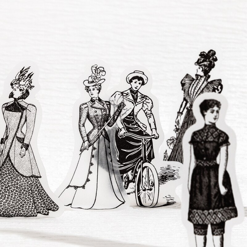 30 pcs Vintage INS Character Stickers fairy gentleman-JournalTale