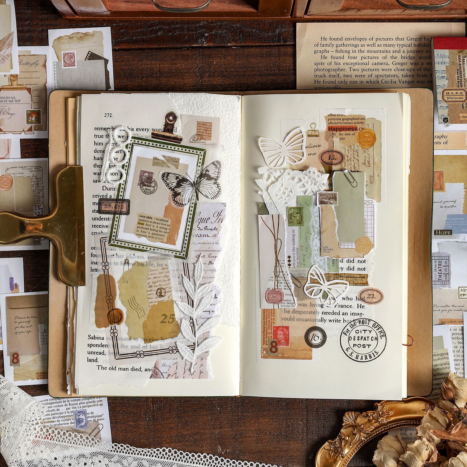 50pcs/1lot Scrapbook Sticker-JournalTale