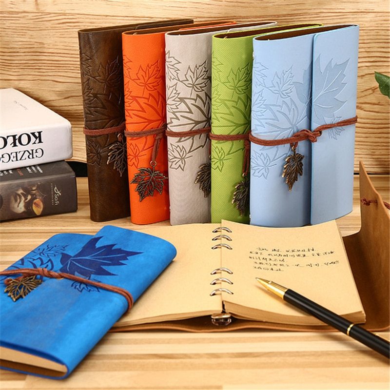 A5 A6 A7 Travelers Vintage Notebook PU Leather Blank-JournalTale