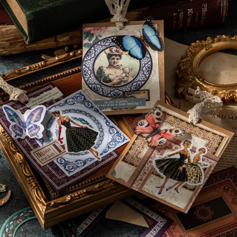 30 pcs Vintage INS tearable Hollow frame Diy Diary Album-JournalTale
