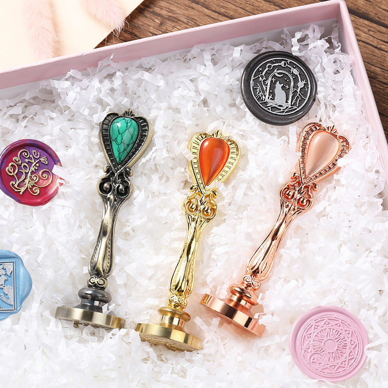 Retro Sealing Wax Spoon Wood Handle Sealing Wax stamp-JournalTale