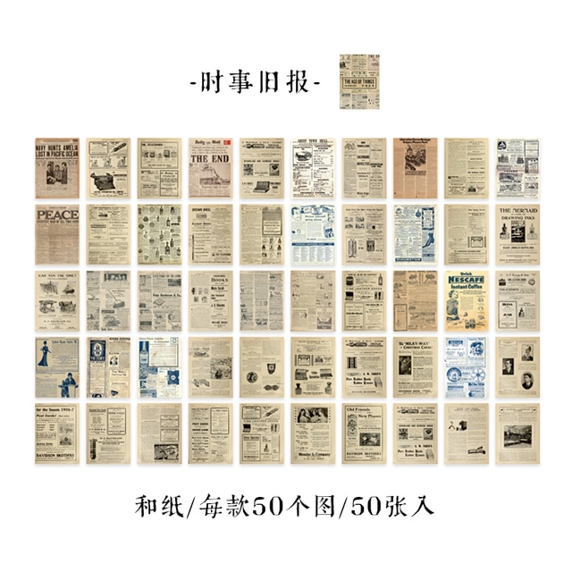 50 pcs Scrapbooking Adhesive Diy Stickers book-JournalTale