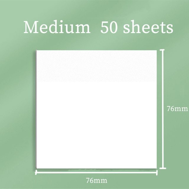 50 pieces of transparent stickers memo pad art paper poster-JournalTale
