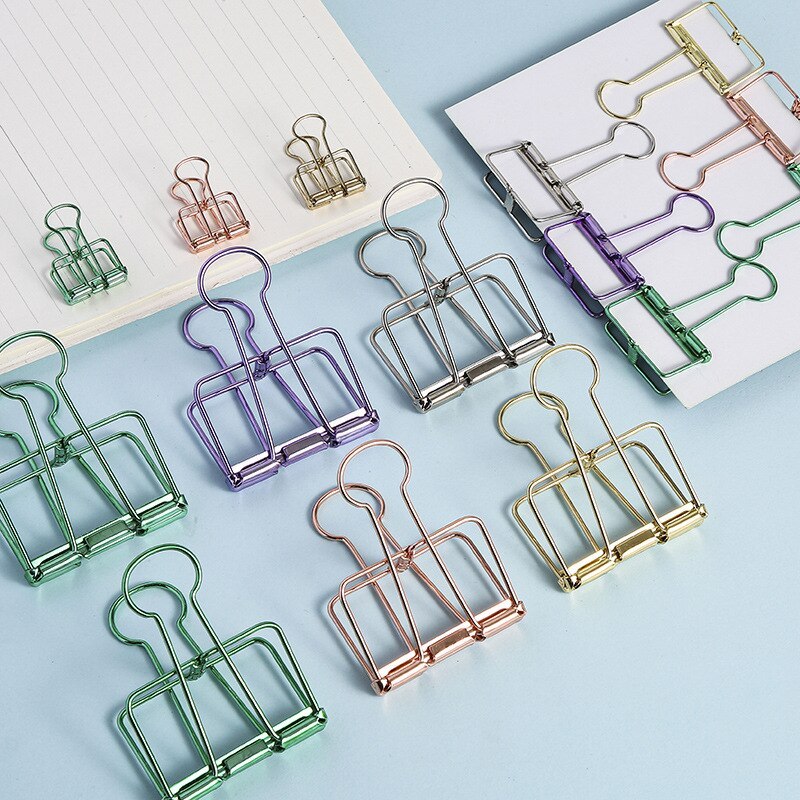 5Pcs Binder Clips Paper Clip Metal Clips-JournalTale