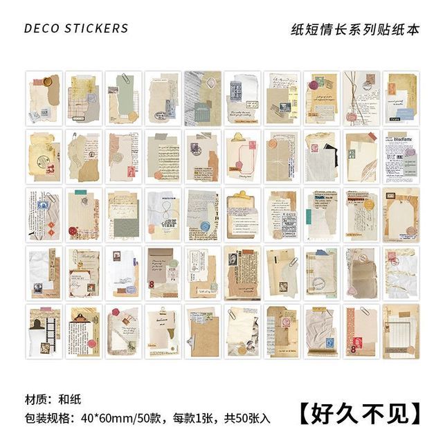 50pcs/1lot Scrapbook Sticker-JournalTale