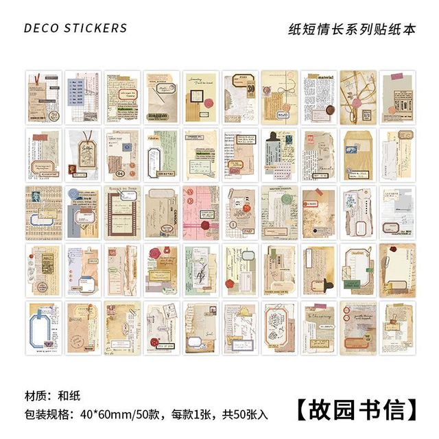 50pcs/1lot Scrapbook Sticker-JournalTale